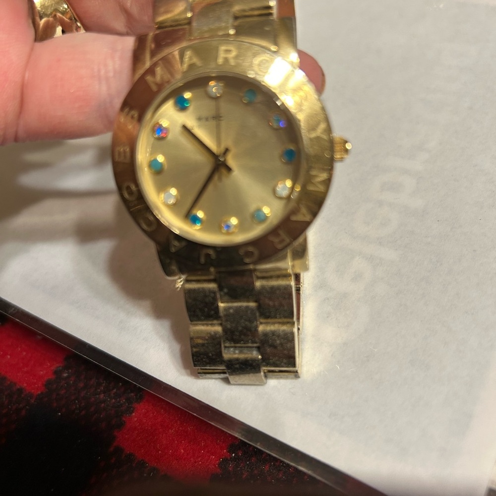 Marc Jacobs Gold Watch with Colorful Accents